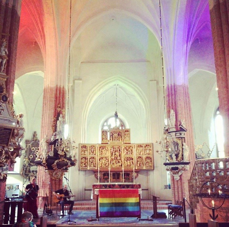Regnbågsmässa i Domkyrkan